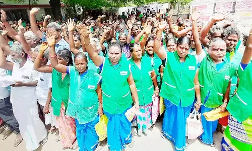 சென்னையை தொடர்ந்து மதுரையிலும்...  தூய்மைப் பணியாளர்கள் நாளை முதல் போராட்டம்