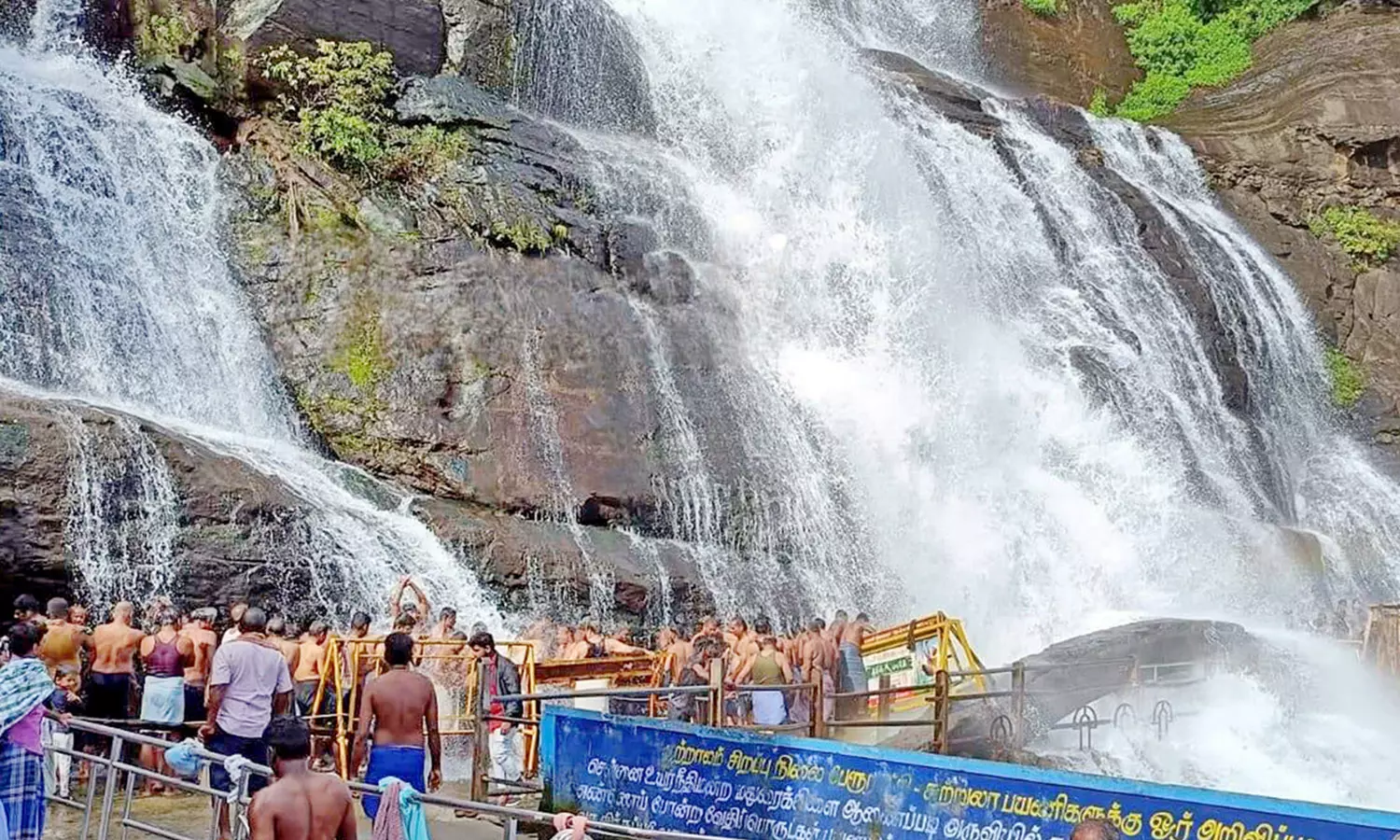 குற்றாலத்தில் அனைத்து அருவிகளிலும் சுற்றுலா பயணிகள் குளிக்க அனுமதி
