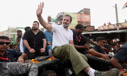 பீகார்: மூன்றாவது நாள் வாக்காளர் உரிமை  யாத்திரையை தொடங்கினார் ராகுல் காந்தி