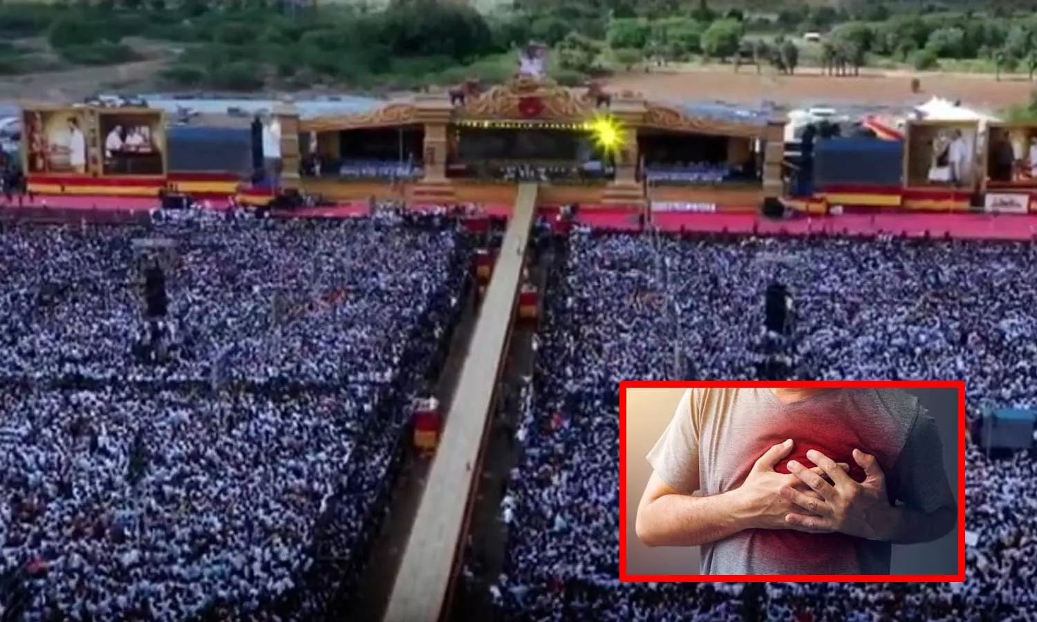 மதுரை மாநாட்டிற்காக சென்னையில் இருந்து வந்த த.வெ.க. தொண்டர் மாரடைப்பால் மரணம் மதுரை மாநாட்டிற்காக சென்னையில் இருந்து வந்த த.வெ.க. தொண்டர் மாரடைப்பால் மரணம்