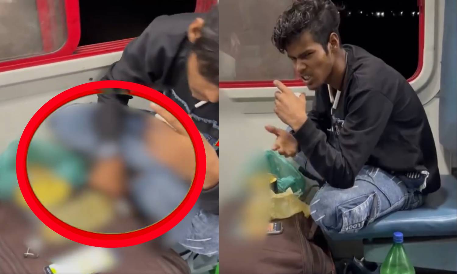 ரெயிலில் பயணிகள் முன்பு மது அருந்திய வடமாநிலத்தவர் - வெளியான அதிர்ச்சி வீடியோ