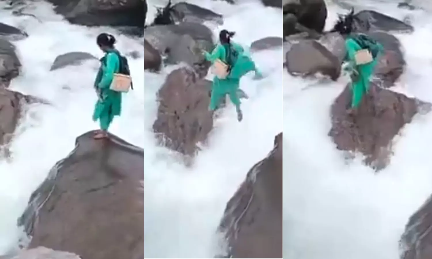 வீடியோ: 2 மாத குழந்தைக்கு தடுப்பூசி செலுத்த உயிரை பணயம் வைத்து கடமையாற்றிய நர்ஸ்