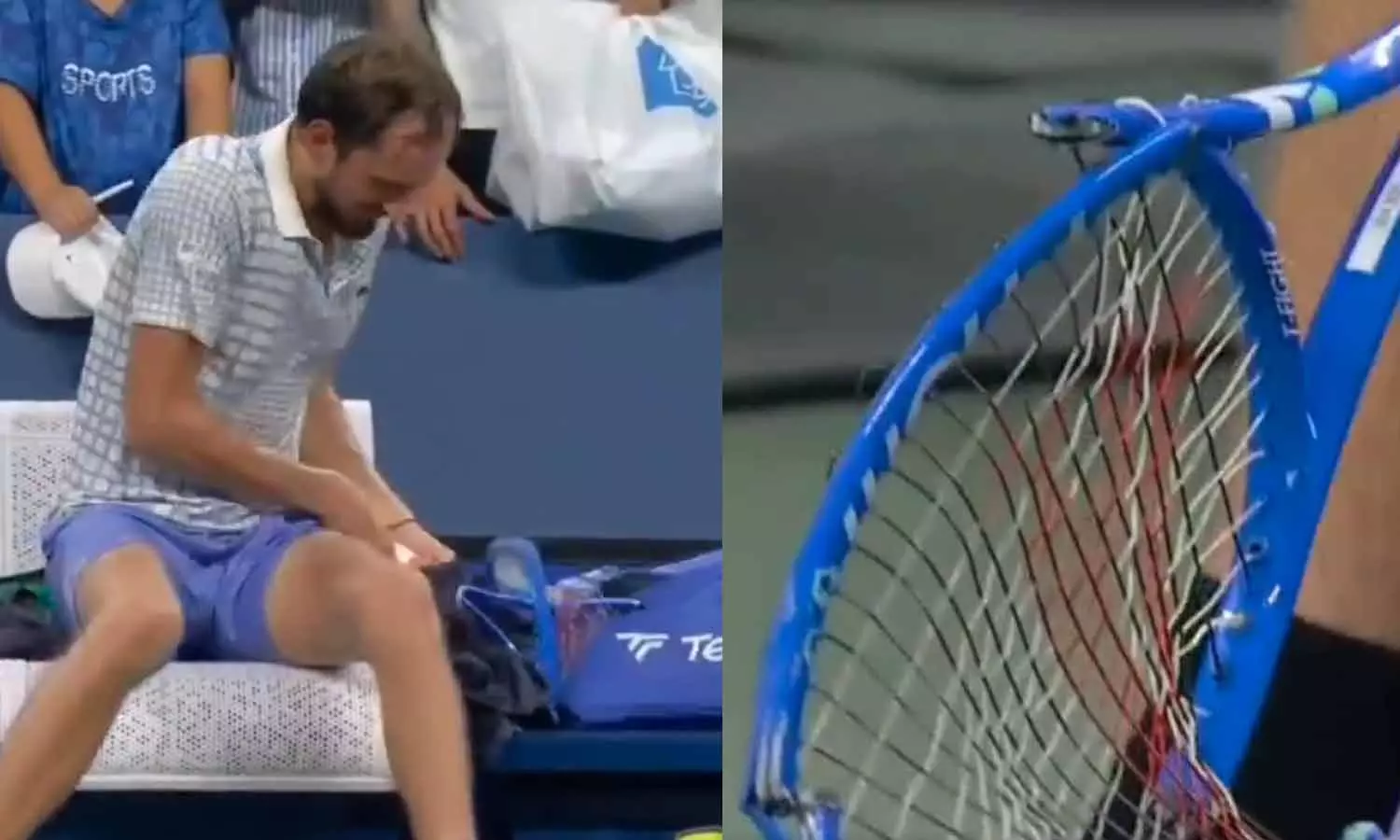 வீடியோ: கோபத்தின் உச்சம்- தோல்வியால் டென்னிஸ் பேட்டை அடித்து உடைத்த முன்னணி வீரர்