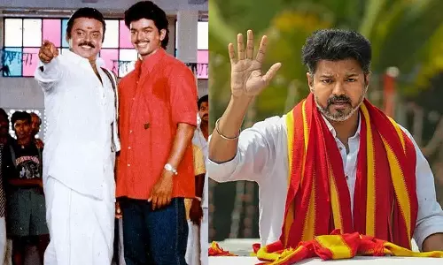 விஜயகாந்துக்கு TVK தலைவர் விஜய் பிறந்தநாள் வாழ்த்து