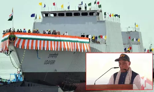 நம்மிடம் மிதக்கும் F-35: கப்பல் அர்ப்பணிப்பு விழாவில் அமெரிக்க போர் விமானத்தை குறிப்பிட்ட ராஜ்நாத் சிங்