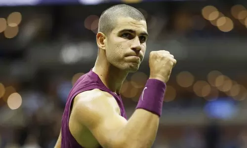 அமெரிக்க ஓபன் டென்னிஸ்: முதல் சுற்றில் அல்காரஸ் வெற்றி