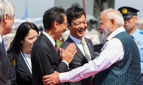 2 நாள் பயணமாக ஜப்பான் சென்றடைந்தார் பிரதமர் மோடி