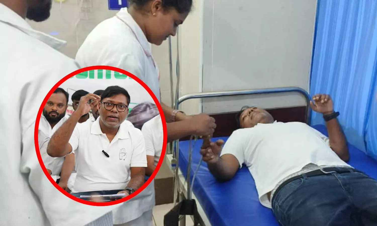 உண்ணாவிரத போராட்டம்: சசிகாந்த் செந்தில் மருத்துவமனையில் அனுமதி உண்ணாவிரத போராட்டம்: சசிகாந்த் செந்தில் மருத்துவமனையில் அனுமதி