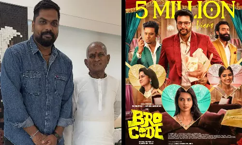 PROMO வீடியோவின் முதுகெலும்பு..! இளையராஜாவுக்கு நன்றி கூறிய Bro Code பட இயக்குனர்