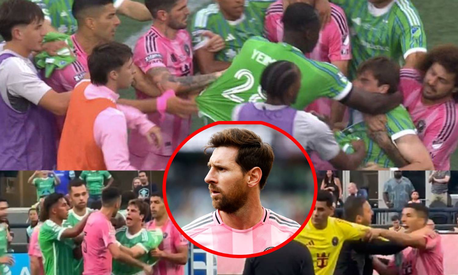 இறுதிப் போட்டியில் மெஸ்ஸியின் அணி படுதோல்வி - மைதானத்தில் மோதிக்கொண்ட வீரர்கள்