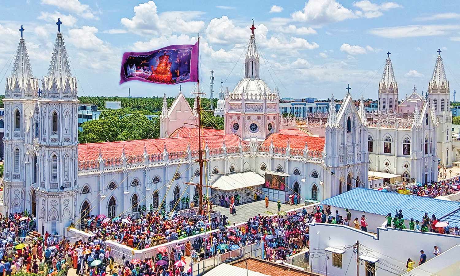 வேளாங்கண்ணி மாதா பேராலய கொடி மரத்தின் சிறப்பு