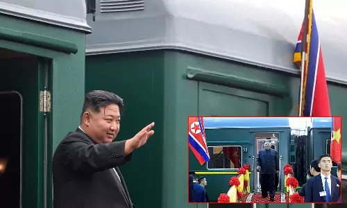 அரிதான வெளிநாட்டு பயணம்: குண்டு துளைக்காத ரெயிலில் சீனா சென்ற வடகொரிய அதிபர் கிம்ஜாங் உன்