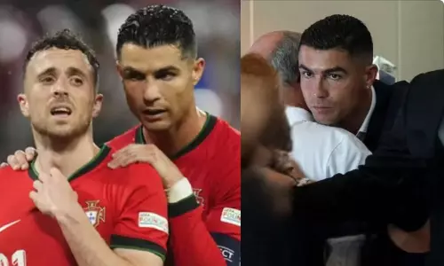 கார் விபத்தில் உயிரிழந்த போர்ச்சுகல் கால்பந்து வீரர் - ரொனால்டோ அஞ்சலி