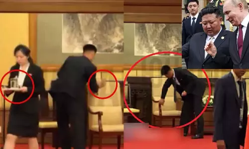 VIDEO: புதினுடன் பேசிவிட்டு வெளியேறிய  வட கொரிய அதிபர்.. டிஎன்ஏ ஆதாரங்களை அவசர அவசரமாக அழித்த உதவியாளர்கள்