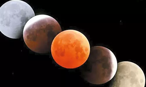 வருகிற 7-ந்தேதி 82 நிமிடங்கள் நீடிக்கும் முழு சந்திர கிரகணத்தை வெறும் கண்களால் பார்க்கலாம்...