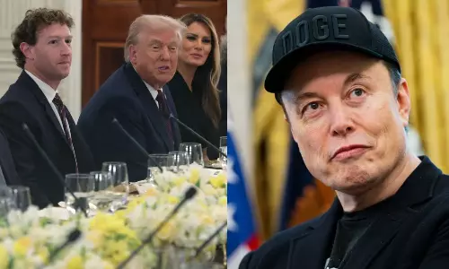 தொழில்நுட்ப ஜாம்பவான்களுக்கு இரவு விருந்து.. எலான் மஸ்க்கை  கழற்றி விட்ட டிரம்ப்.. நடந்தது இதுதான்