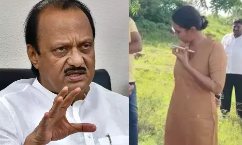 மணல் கடத்தலை தடுக்க வந்த பெண் ஐபிஎஸ் அதிகாரியை மிரட்டிய அஜித் பவார் - வீடியோ வைரலானதால் விளக்கம்!