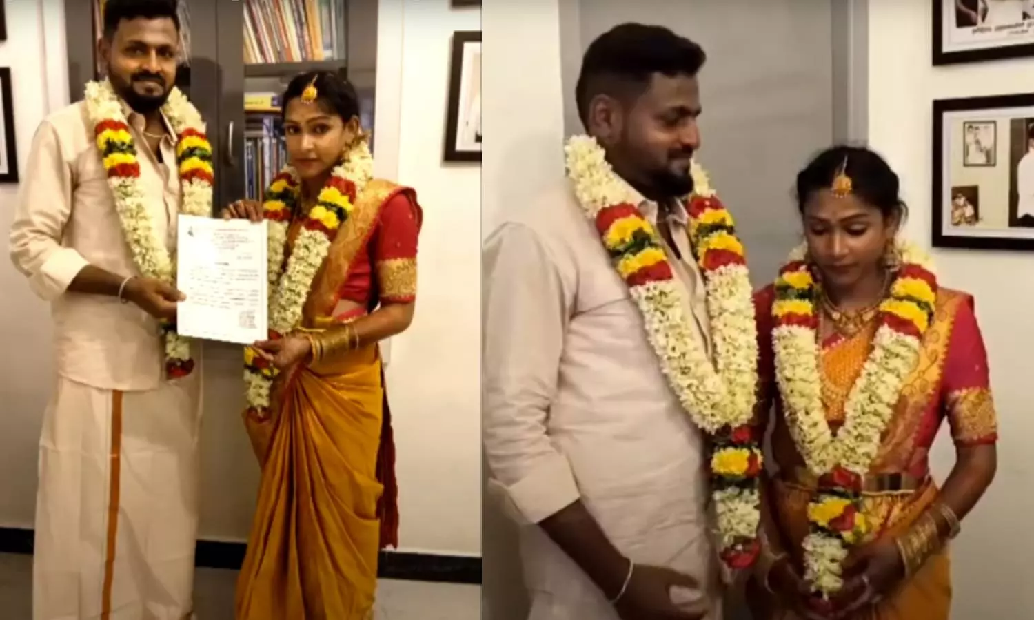 திருநங்கையை காதலித்து சுயமரியாதை திருமணம் செய்து கொண்ட வாலிபர்