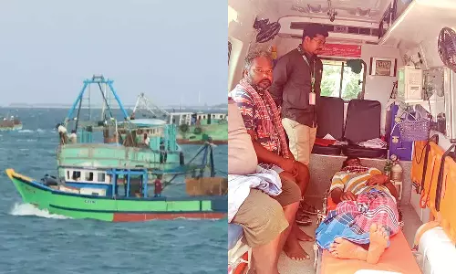 நாகை மீனவர்கள் மீது இலங்கை கடற்கொள்ளையர்கள் தாக்குதல்- செல்போன், ஜி.பி.எஸ். கருவி பறிப்பு