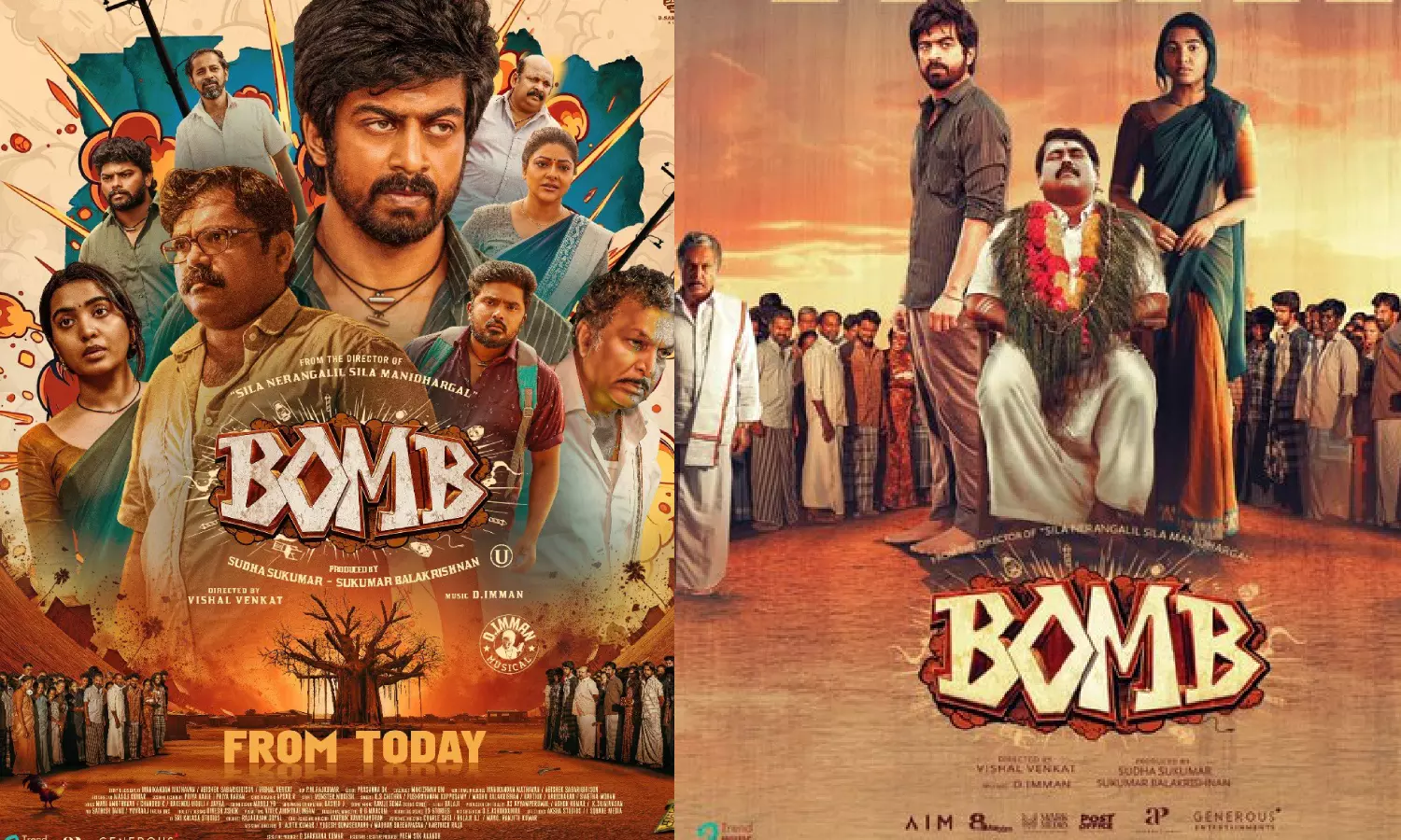 அர்ஜுன் தாஸ் - காளி வெங்கட் நடித்த BOMB படத்தின் விமர்சனம் அர்ஜுன் தாஸ் - காளி வெங்கட் நடித்த BOMB படத்தின் விமர்சனம்