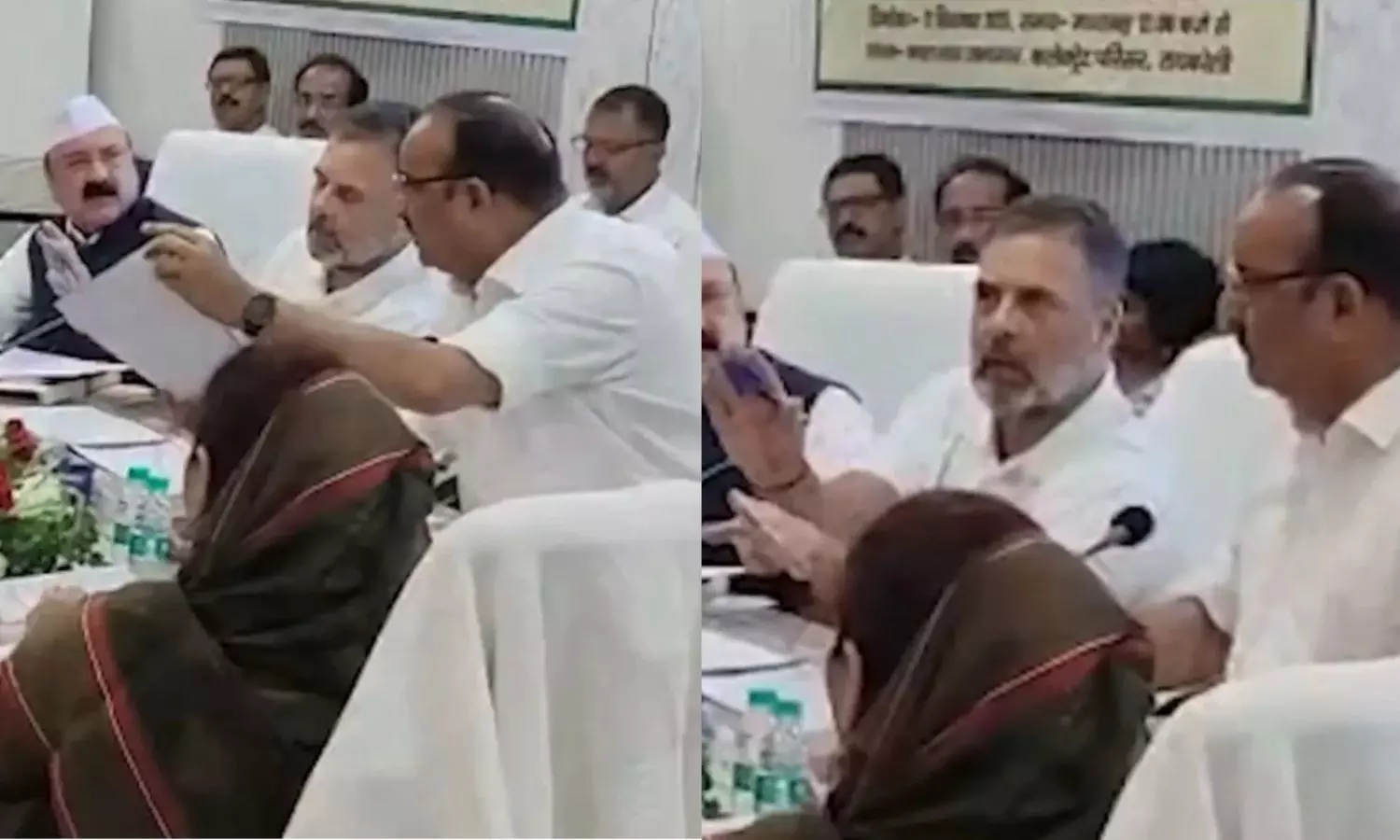 மீட்டிங்கில் ராகுல் காந்திக்கும் உ.பி. அமைச்சருக்கும் இடையே வெடித்த வாக்குவாதம் - வீடியோ வைரல்