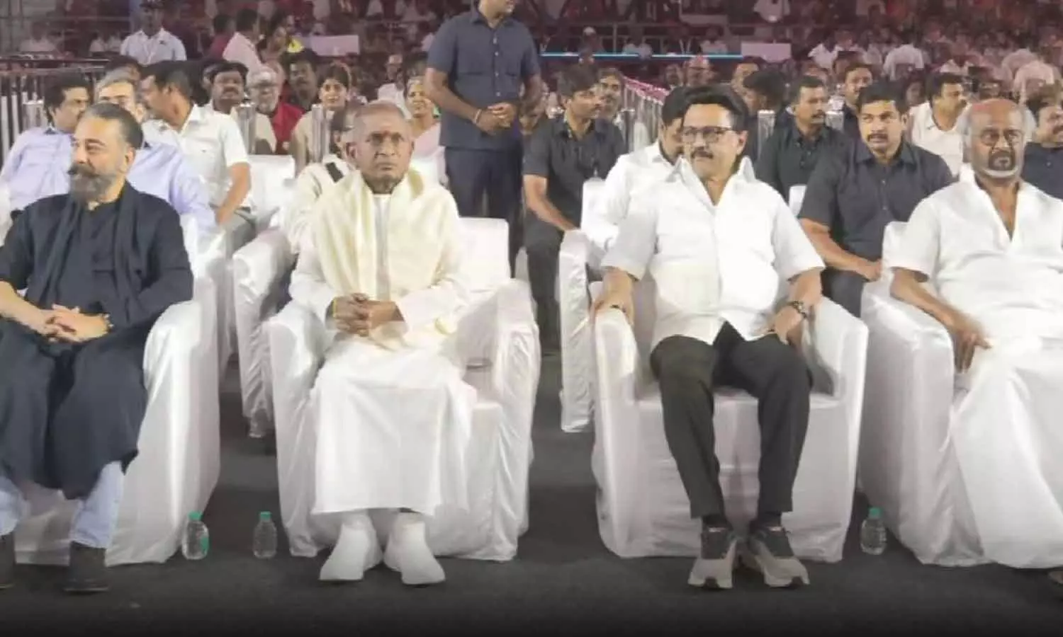 இசைஞானி இளையராஜாவுக்கு அரசு சார்பில் பாராட்டு விழா தொடக்கம்