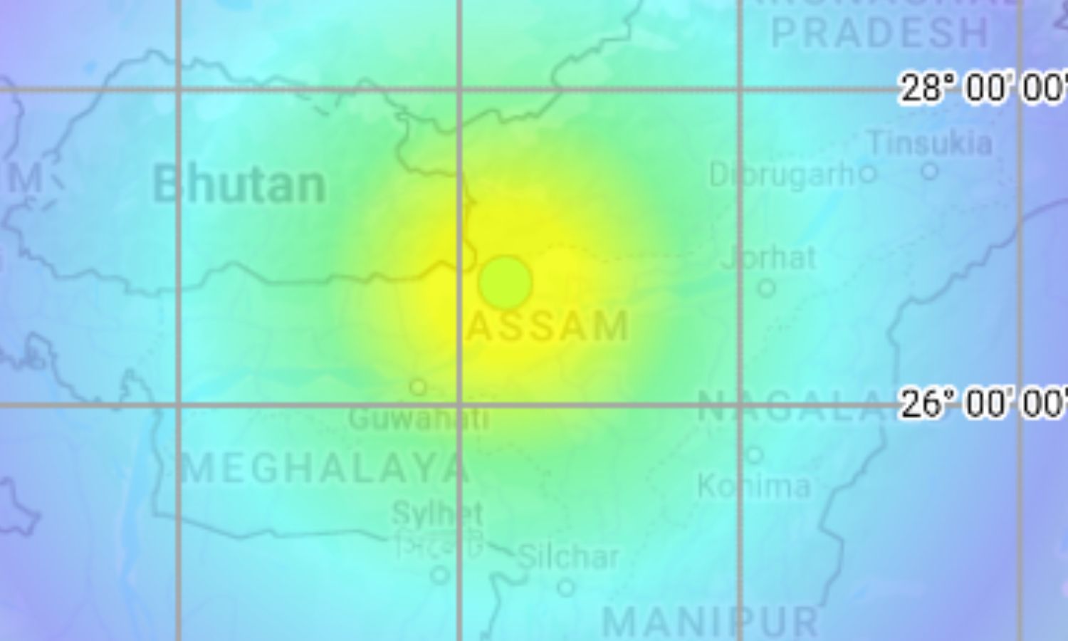 அசாமில் 5.8 ரிக்டர் அளவில் நிலநடுக்கம்.. நில அதிர்வால் மக்கள் அச்சம்