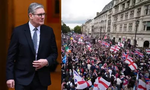 புலம் பெயர்ந்தவர்களுக்கு எதிராக பிரமாண்ட பேரணி: போராட்டக்காரர்களுக்கு இங்கிலாந்து பிரதமர் எச்சரிக்கை