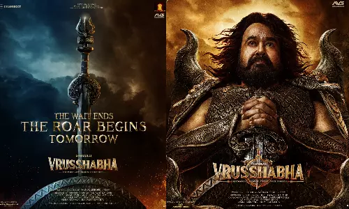 Roar Begins Tomorrow - மோகன்லால் நடிக்கும் Vrusshabha படத்தின் அப்டேட்!