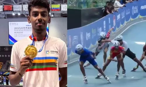 உலக ஸ்கேட்டிங் சாம்பியன்ஷிப் - இந்தியாவுக்கு முதல் முறையாக தங்கப் பதக்கம் - சாதித்து காட்டிய தமிழன்