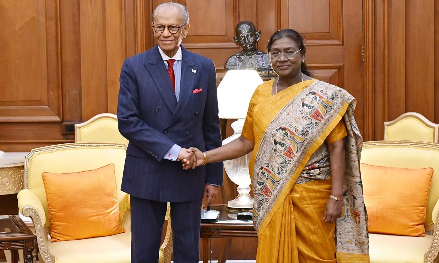 ஜனாதிபதி திரவுபதி முர்முவுடன் மொரீசியஸ் பிரதமர் சந்திப்பு