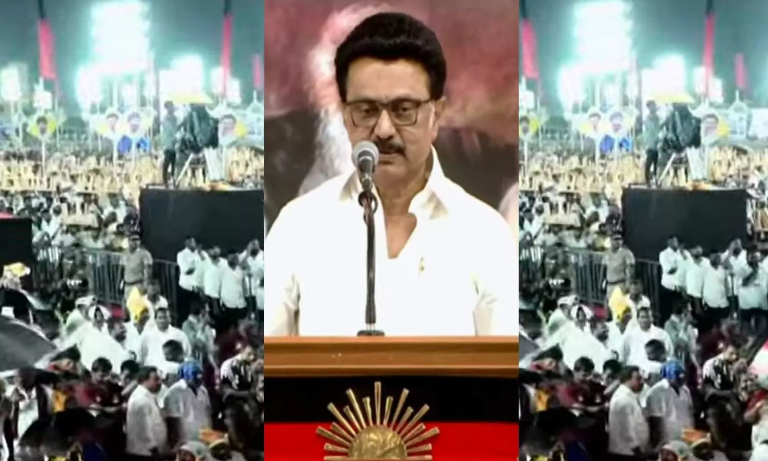 2019-இருந்து தொடர்ந்து வெற்றி: தமிழக மக்கள் ஆதரவோடு 2026 தேர்தலிலும் தொடரும்- திமுக முப்பெரும் விழாவில் மு.க. ஸ்டாலின் பேச்சு 2019-இருந்து தொடர்ந்து வெற்றி: தமிழக மக்கள் ஆதரவோடு 2026 தேர்தலிலும் தொடரும்- திமுக முப்பெரும் விழாவில் மு.க. ஸ்டாலின் பேச்சு