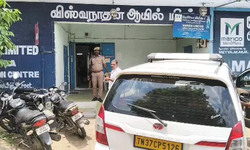 கொப்பரை தேங்காய் கொள்முதல் நிலையத்தில் 2-வது நாளாக வருமான வரித்துறையினர் சோதனை