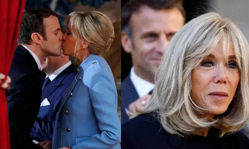 பிரான்ஸ் அதிபர் மேக்ரானின் மனைவி உண்மையில் ஒரு ஆணா?.. வெடித்த சர்ச்சை - வினோத பின்னணி!