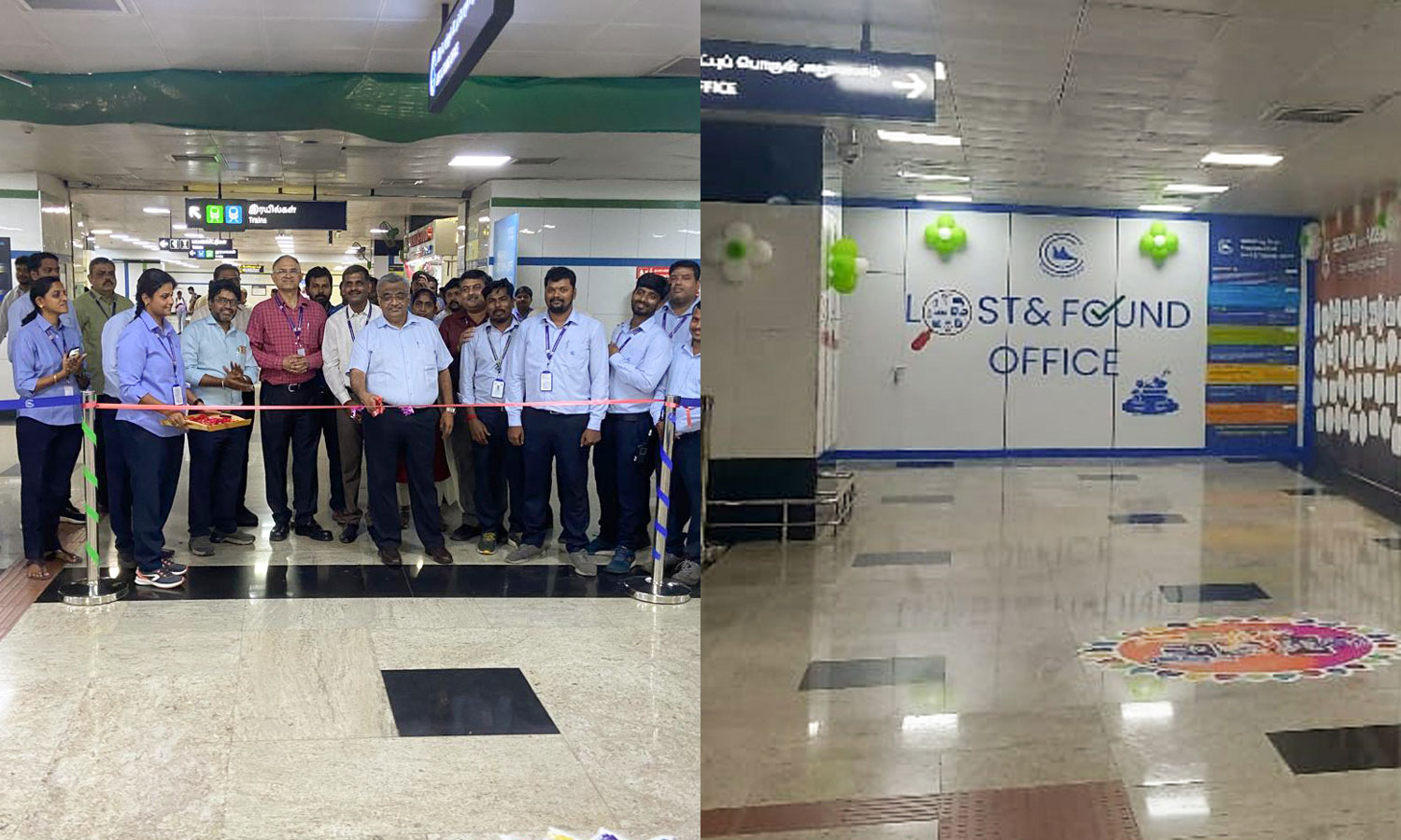 பயணிகள் பொருட்களை தவறவிட்டால் மீட்டு மீண்டும் ஒப்படைக்க அலுவலகம் திறந்த மெட்ரோ பயணிகள் பொருட்களை தவறவிட்டால் மீட்டு மீண்டும் ஒப்படைக்க அலுவலகம் திறந்த மெட்ரோ