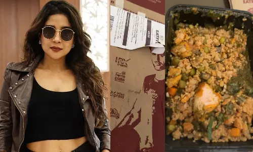 கேட்டது VEG.. ஆனா வந்தது NON VEG..!- கொந்தளித்த சாக்ஷி அகர்வால்: வீடியோ வைரல்