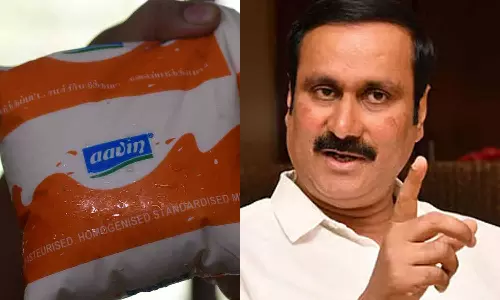 ஆவின் பால் பொருள்களின் விலைகளை திமுக அரசு குறைத்ததா? திருட்டுத்தனம் செய்யக்கூடாது- அன்புமணி