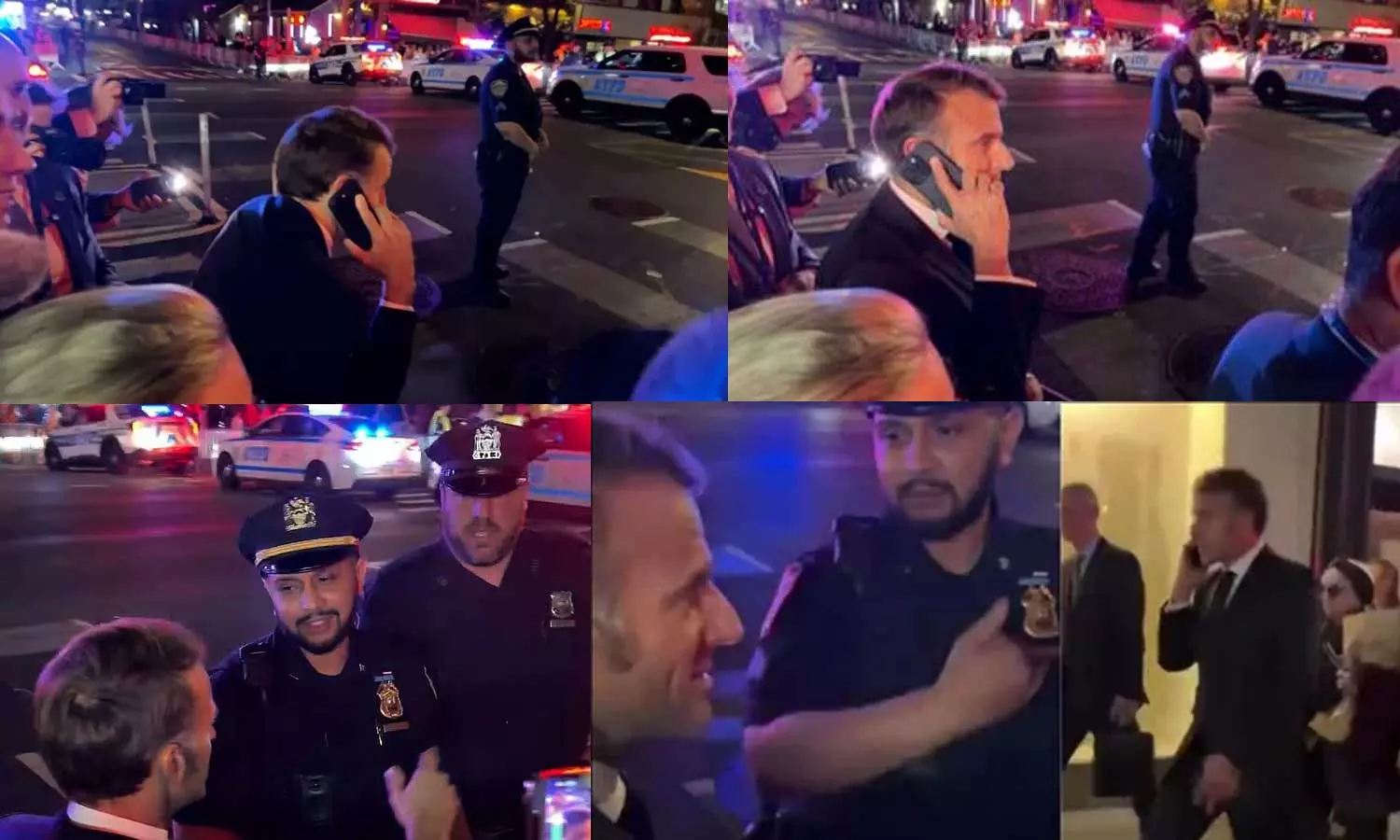 டிரம்ப் கான்வேக்காக பிரான்ஸ் அதிபர் மேக்ரானை நடுரோட்டில் நிறுத்திய அமெரிக்க போலீசார்..!