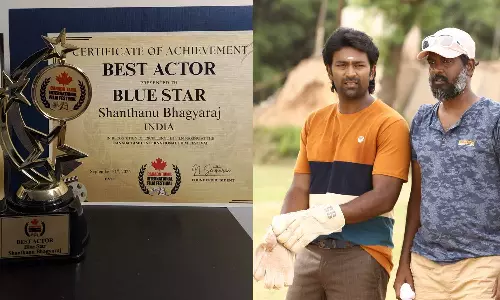 ப்ளூ ஸ்டார் படத்திற்காக சர்வதேச விருது- நன்றி தெரிவித்த சாந்தனு