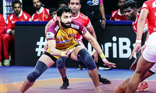 புரோ கபடி லீக்: குஜராத்தை வீழ்த்தி திரில் வெற்றி பெற்றது தெலுகு டைட்டன்ஸ்