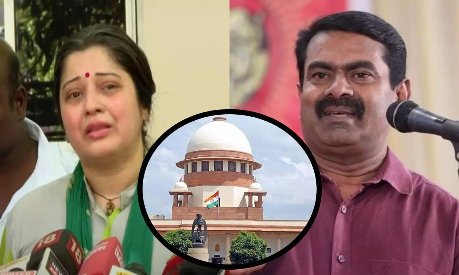 புகாரை திரும்ப பெற்று மன்னிப்பு கேட்க வேண்டும் -  சீமானுக்கு உச்ச நீதிமன்றம் எச்சரிக்கை