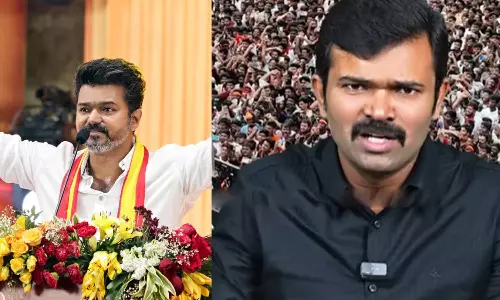 பெண்களை அவமதிக்கும் வகையில் பேசியதாக சாட்டை துரைமுருகன் மீது தவெக புகார்