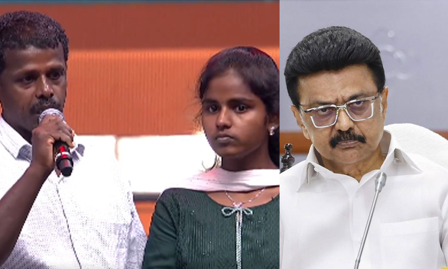 ஒழுகும் வீட்டில் அப்பா இருப்பாரே என்ற கவலை பிரேமாவுக்கு இனி வேண்டாம்!- முதலமைச்சர் மு.க.ஸ்டாலின் ஒழுகும் வீட்டில் அப்பா இருப்பாரே என்ற கவலை பிரேமாவுக்கு இனி வேண்டாம்!- முதலமைச்சர் மு.க.ஸ்டாலின்