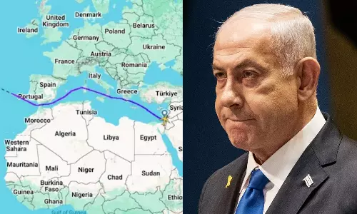 பிடி வாரண்டுக்கு பயந்து ஐரோப்பிய வான்பரப்பை தவிர்த்து அமெரிக்கா பறந்த நேதன்யாகு.. ஐ.நாவில் பேசுகிறார்!