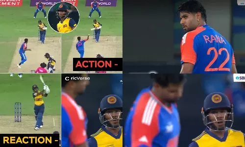 VIDEO: பந்தை வீசி வம்பிழுத்த ஹர்ஷித் ராணா - சிக்சர் விளாசி பதிலடி கொடுத்த பதும் நிசங்கா