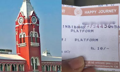 சென்ட்ரல் ரெயில் நிலையத்தில் நடைமேடை டிக்கெட்டுடன் நீண்ட நேரம் இருந்தால் அபராதம்...