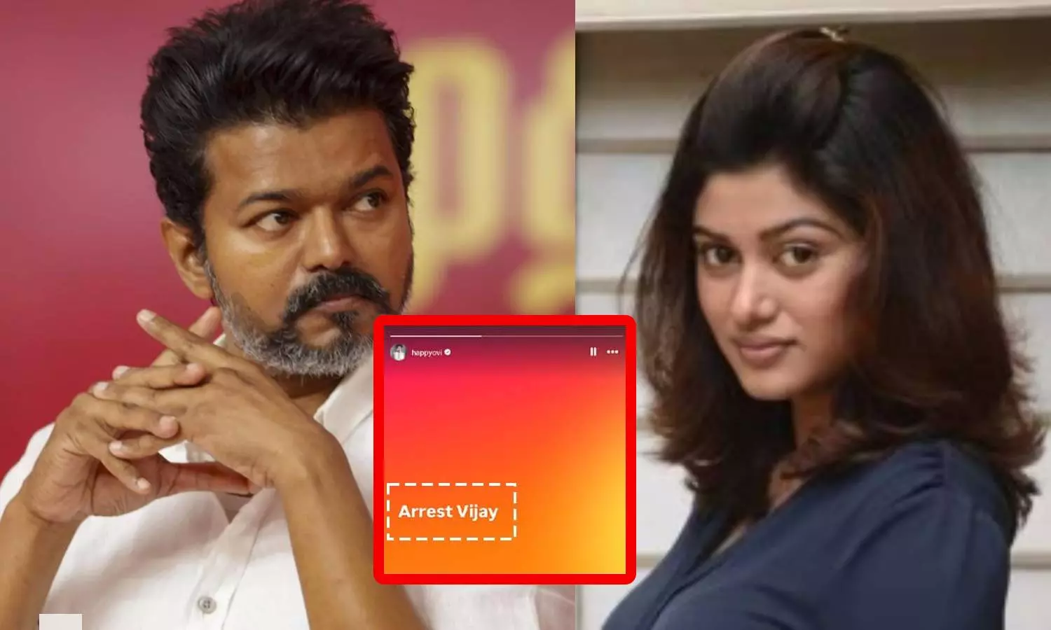 கரூர் கூட்டநெரிசல்: விஜயை கைது செய்ய வேண்டும் - நடிகை ஓவியா கரூர் கூட்டநெரிசல்: விஜயை கைது செய்ய வேண்டும் - நடிகை ஓவியா