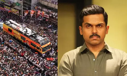 கரூரிலிருந்து வந்த செய்தி தாங்க முடியாத துயரம் - நடிகர் கார்த்தி இரங்கல்!