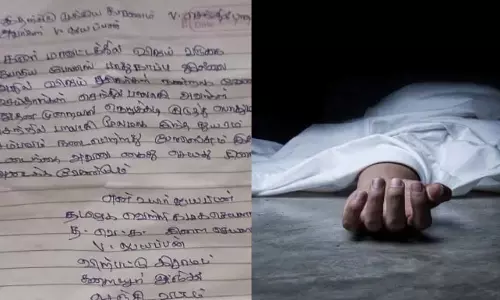 கரூர் துயரத்திற்கு செந்தில் பாலாஜி தான் காரணம் என கடிதம்  எழுதிவிட்டு த.வெ.க நிர்வாகி தற்கொலை