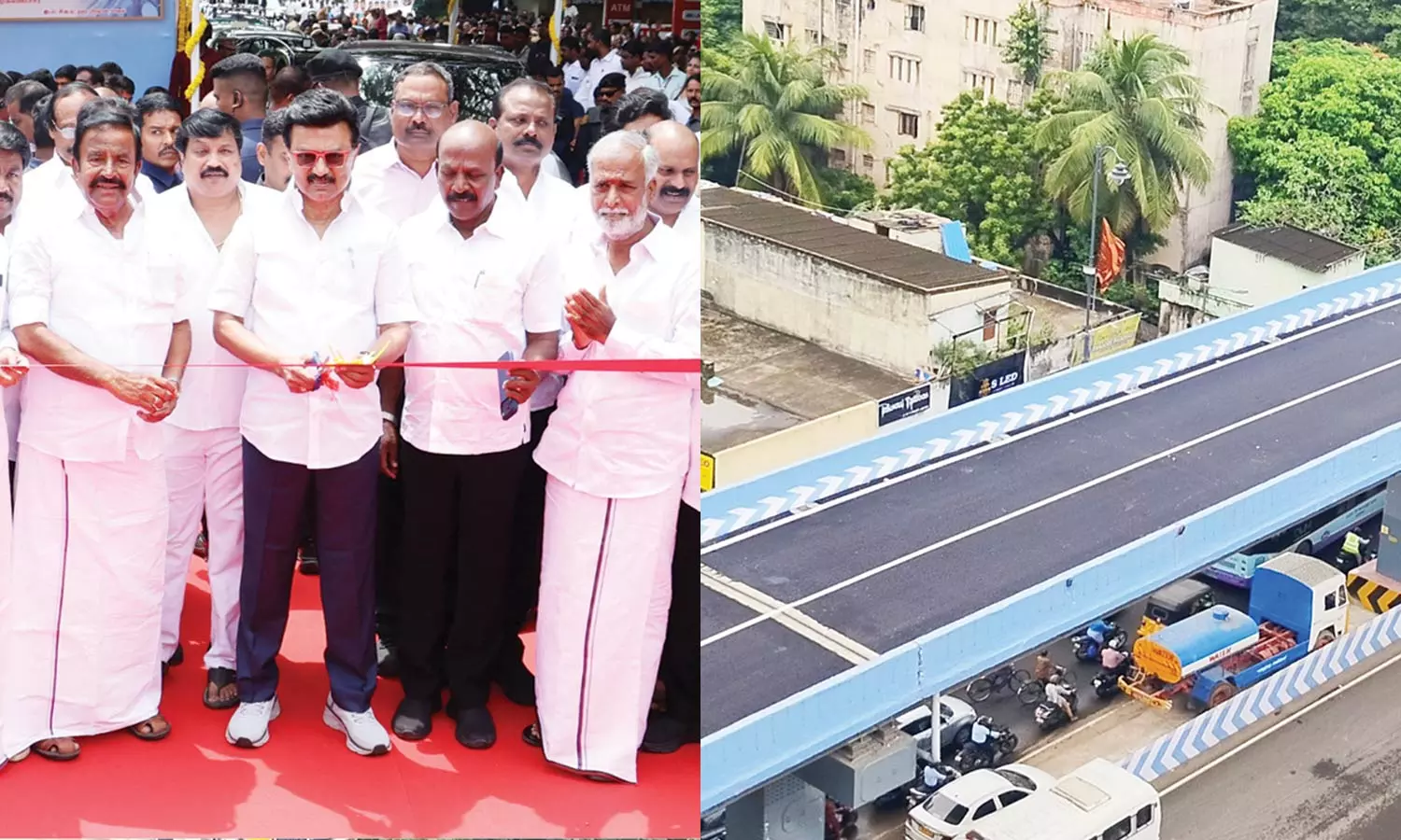 தி.நகர் புதிய மேம்பாலத்தை முதலமைச்சர் மு.க.ஸ்டாலின் திறந்து வைத்தார்